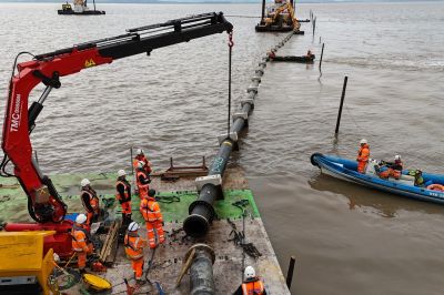 Challenging installation of a PE100 outfall pipeline in the UK’s Severn Estuary